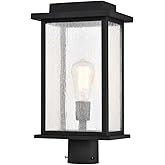 Nuvo 60/7378 Sullivan 1-Light Outdoor Post Lantern, Matte Black