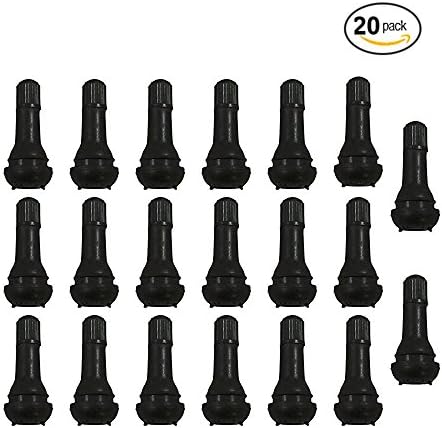 CLKjdz 20Pcs Auto Car Vehicle TR 413 Brass Snap-In Tire Tyre Valve Stem Short Rubber