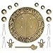 Hardware Philosophy Brass Blessings for Long Life Cabinet Face Plate Backplate Set 5.5
