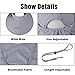 LC-dolida Fishing Hat UV Protection Sun Hats 360° UPF 50+ Women Hiking Safari Hat Wide Brim Sun Visor Hat Removable Neck Face Mask Flap Cover Cap for Fishing Gardening Beach Camping Boating
