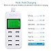 Vanbon Multi USB Charger, 40W 8 Multi-Port Desktop Charger Charging Station LCD Fast Travel Wall Charger Compatible iPhone 8/7/6/6S/Plus, iPad Air/Mini/Pro, Smart Phone, Tablet and Multiple Devices