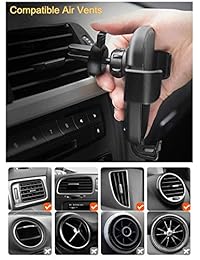 Cargador inalámbrico para auto, VNTO Qi Cargador para auto Carga rápida Cargador inalámbrico para automóvil Soporte de teléfono con ventilación y ventilación para Galaxy S9   S9 Plus   S8   S7, iPhone X   XS   XR   8 8 Plus, dispositivos habilitados para