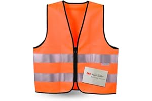 SIFE Kids Safety Vest for Children 3-12Y,w/3M Compatible Tech,6 Colors - Mesh & Knit