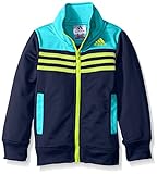 adidas Little Boys' Tiro and Tricot Jackets, Tile Blue, 4