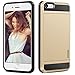 iPhone 5S Case, iPhone 5 Case, Vofolen Impact Resistant iPhone 5S Cover [Card Slot Wallet Case] Anti-scratch Bumper Skin Hybrid Defender Armor Protective Shell for Apple iPhone 5 5S - Champagne