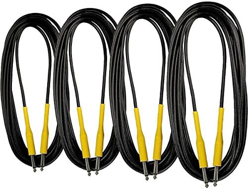 Musician's Gear Instrument Cable 20 Feet 4-Pack