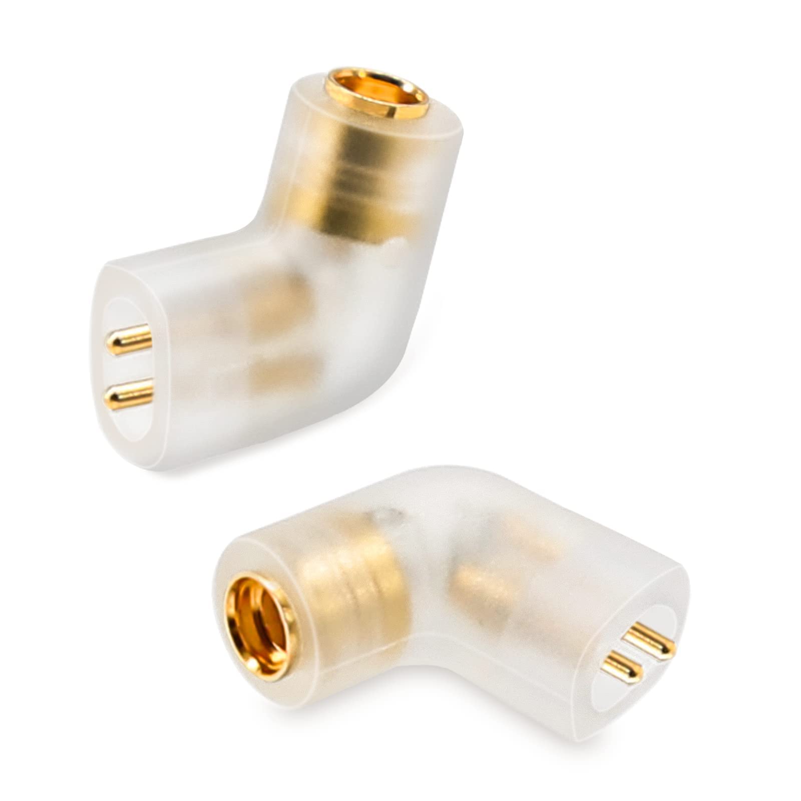 okcsc 0.78 2 Pin QDC Earphone to MMCX Cable Adapter, MMCX Headphone Upgrade Cable Conversion Adapter Connected to for ZSN Pro ZS10 Pro NF2u KZ ZSX AS16 CA4 QDC IEMs Earphones (QDC-MMCX Transparent) — image 1