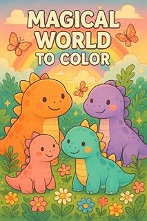 Livro MAGICAL WORD TO COLOR: Aventuras Pré-Históricas para Colorir e Se Encantar!