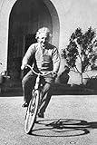 Albert Einstein-Bicycle Riding, Celebrity Poster Print, 24 by 36-Inch