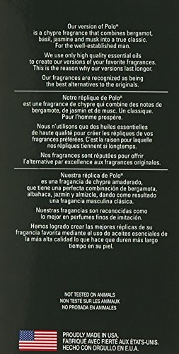 Parfums Belcam Classic Match Version of Polo Eau De Toilette Spray, 2.5 Fluid Ounce