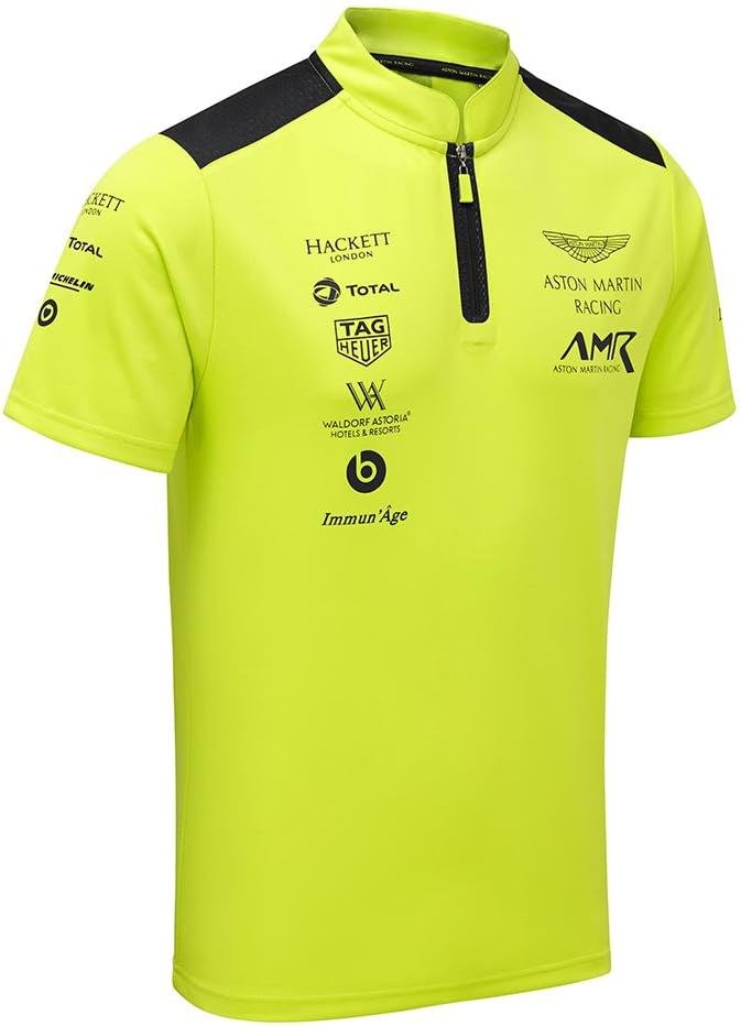 Aston Martin Racing Team Polo Shirt 2018 Lime Green ADULT