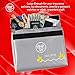 Fireproof and Waterproof Money and Important Documents Bag - Fire Protective Storage for Valuables with Double Closure and Reflective Band