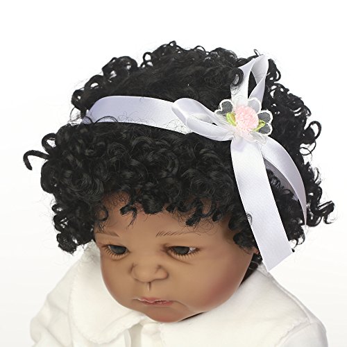 Black Reborn Baby Dolls Silicone Full Body Looking Real Import