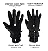 OZERO Winter Gloves Cold Weather Thermal Glove - Water Resistant and Insulated for Working Skiing Driving - Hands Warm for Men and Women Gray/Black
