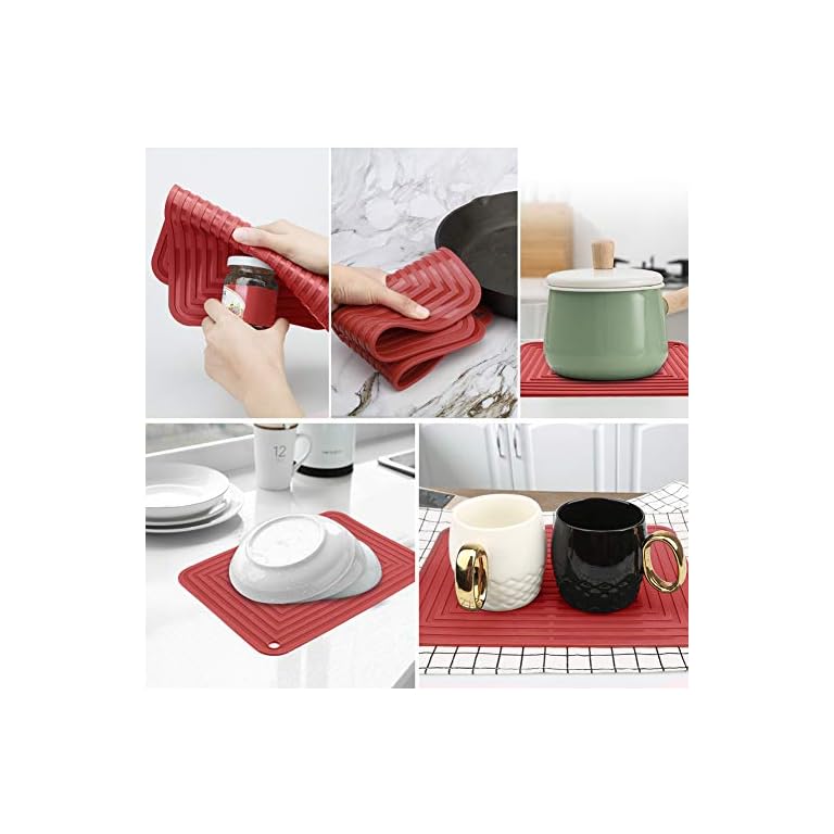 Silicone Trivets Tablemats Large Size Hot Pads and Kitchen Trivet Mats