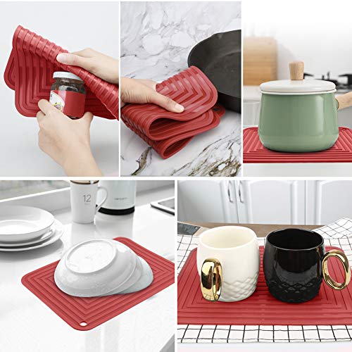 Silicone Trivets Tablemats Large Size Hot Pads and Kitchen Trivet Mats
