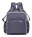 MBayshore Baby Diaper Backpack for Boys & Girls | Large Multi-Function Nappy Bag W/Durable Changing Pad, Built in Stroller Straps Plenty of Pockets | Waterproof Stylish for Dads & Moms Grey