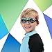 Bling 2O Kids Swimming Goggles - Teal Race Car Swim Goggles for Boys and Girls - Anti Fog, No Leak, Non Slip, UV Protection with Hard Travel Case - 8+