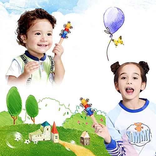 VGEBY 17pcs Juego Instrumentos Musicales de Percusión para Niños Juguetes de Xilófono Juguetes Educativos Juego de Banda Rítmica con Bolsa de Almacenamiento Instrumentos Musicales para Niños