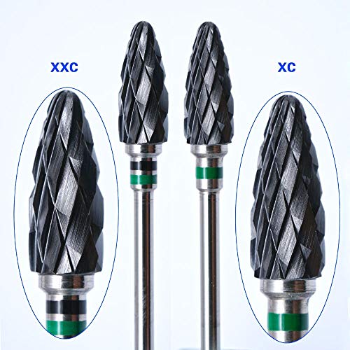 Pretty Shine -3/32 electric black ceramic nail drill bits manicure pedicure tool electric manicure machine nail file ceramic cutter