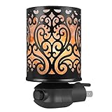 Syntus Himalayan Salt Lamp Natural Pink Salt Rock Lamps Metal Basket Lamp Glow Hand Carved Night Lights Wall Light with Sculptured Iron Basket, 2 Bulbs for Lighting, Heart