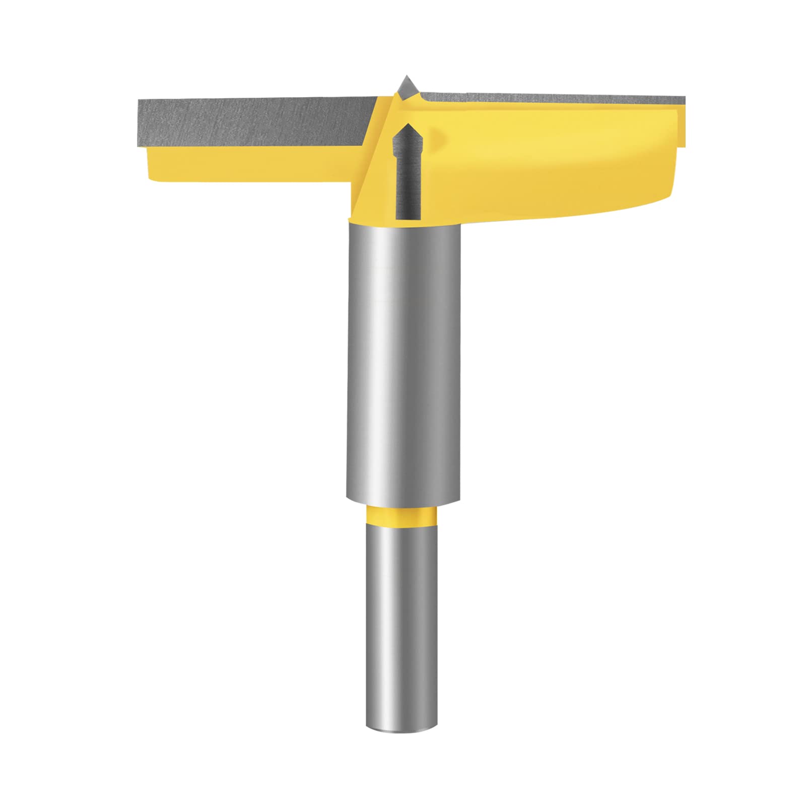 Meccion Carbide Forstner Drill Bit Wood Hole Cutter, Professional Woodworking Hole Saw Boring Bit (80mm) — image 1