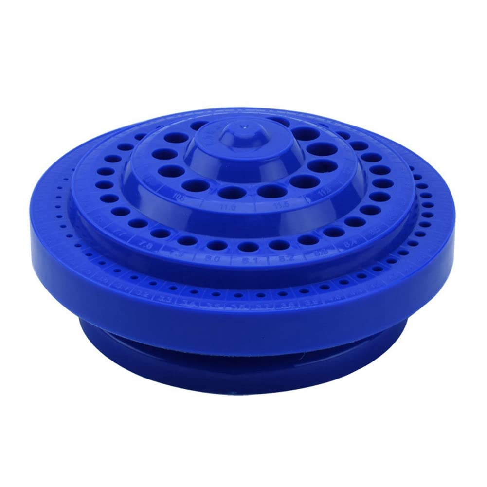 KJKVIVH Multi- Drill Box Twist Drill Box Turntable Tool Rack Thickened 100 Hole Position