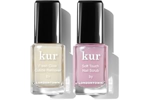 LONDONTOWN Clean Up Cuticles Set - Cuticle Remover & Soft Touch Nail Scrub
