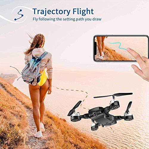 EANMANM 48 Minuten WiFi FPV Drohne faltbar mit 1080P Kamera HD Live Übertragung ,RC Drone Quadrocopter mit Höhe-halten… – Bild 4