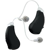 Lucid Hearing Engage Premium OTC Hearing Aids, Black - iPhone Compatible - For Adults with Mild to Moderate Hearing Loss - Includes Bluetooth, App Controls &amp; Speaker
