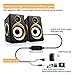 Computer Speakers BeBomBasics SP10 USB Multimedia Audio for TV Laptop or PC,Built-in Four Loudspeaker Diaphragm(USB 2.0+3.5mm)