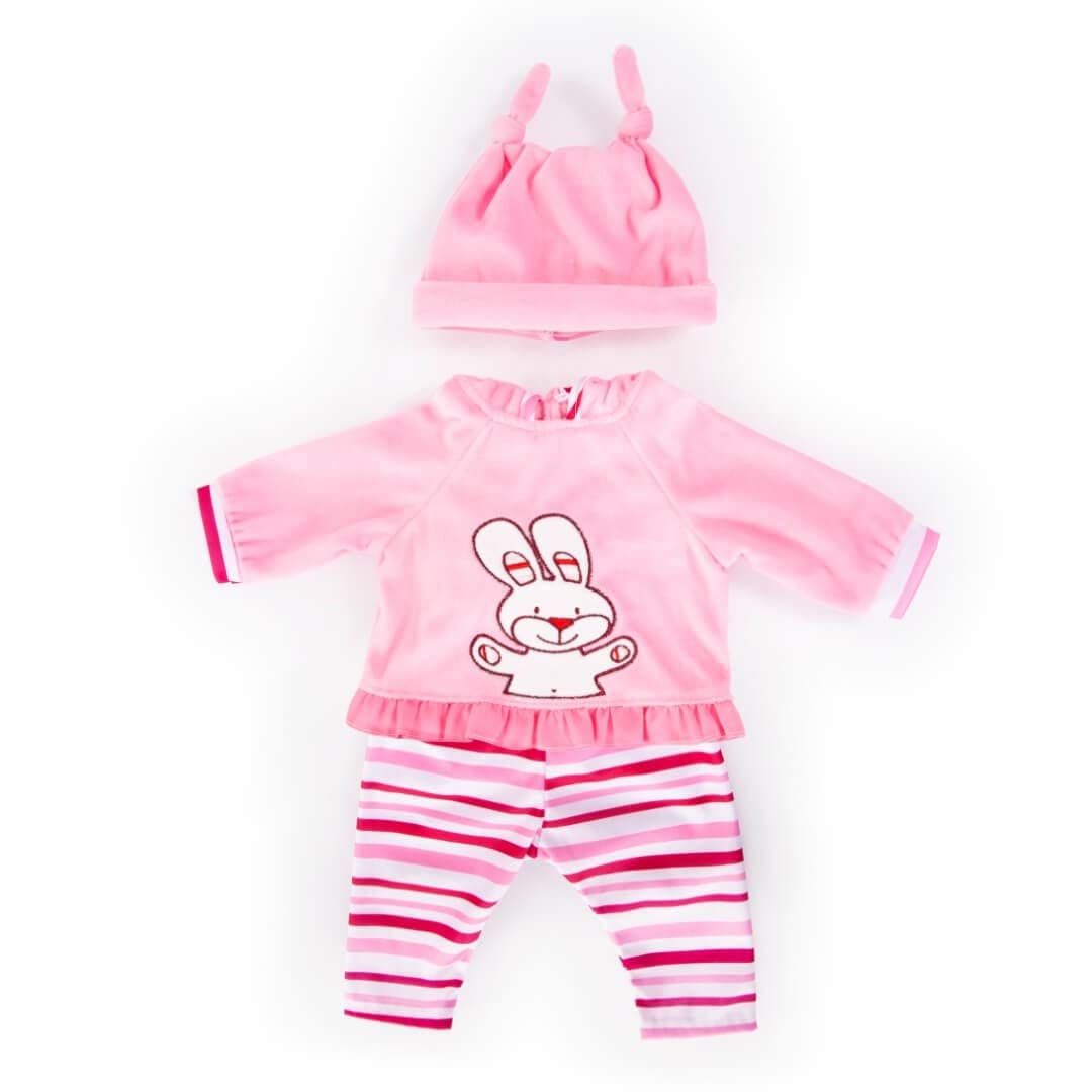Bayer Design Dolls clothing for 13 to 15 inch, top, trousers, cap, outfit rabbit