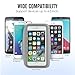 MoKo Armband for iPhone 8 / iPhone 7 / 6s / 6, Sweatproof Sports Armband Running Arm Band for iPhone 8, 7, 6S, 6, 5S, 5, Galaxy S9, S8, S7 Edge, BLU 5.0, Moto G, Silver (Fits Arm Girth 10.8