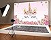 Qian Unicorn Themed Photo Backdrop Birthday Party Background Baby Shower Dessert Table 7x5ft