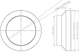 Kair Ducting Reducer 200mm to 150mm – 8 to 6 inch Duct Pipe Connector view 2