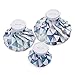 RoryTory Reusable First Aid Ice Pack Insulated Hot Water Bag or Ice Bag Cold Compress Treatment for Fevers, Injuries, Sports Recovery, Pain Relief - (Set of 3)