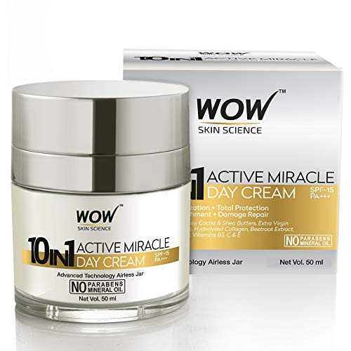 WOW Skin Science 10-in-1 Active Day Cream with SPF 20 - Nourishing & Repairing Care - No Paraben & Mineral Oil - 50 ml 2 WOW Skin Science 10-in-1 Active Day Cream with SPF 20 - Nourishing & Repairing Care - No Paraben & Mineral Oil - 50 ml - Image 2