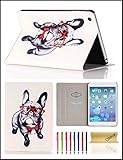 iPad Mini Case, iPad Mini 2/3 Case, Dteck(TM) Lightweight Slim Fit Leather Flip Folio Stand Smart Case with Auto Wake/Sleep Function Cover for Apple iPad Mini 3 & 2 & 1 (Red Glasses Dog)