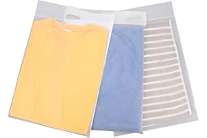 Svaldo Poly Bag 3 Mil Thick, 14x18 inch, Pack of 50, Resealable Ziplock Packaging Bags Durable for Business Packing Shipping Travel, Frosted, with Handle