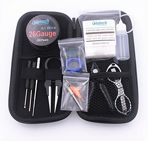 GLOTECH COIL BUILDING DIY TOOL KITS COIL JIG/CERAMIC TWEEZER/PLIERS/SCREWDRIVER COMPLETE DIY TOOLSET