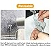 DEWANG Self Adhesive Wall Hook, 22lbs Heavy Duty Adhesive Hook Transparent Reusable Waterproof Sticky Utility Hook for Kitchen Bathroom Door Home Decoration (24 Packs)