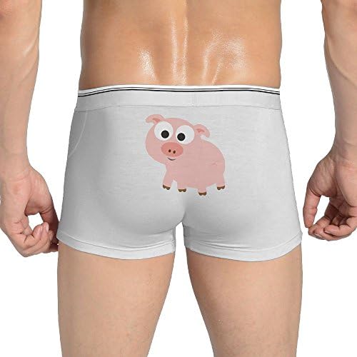 UYILP Cute Pink Pig Men's Sexy Soft Classic Custom Boxer Briefs Underwear