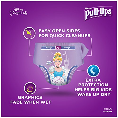 PullUps NightTime Potty Training Pants for Girls, 3T4T (3240 lb.), 20 Ct (Pack of 4