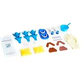 DENTUREWAY Dentures DIY Kit, Easy-to-Make Partial Full Fake Teeth, Natural | DIY Kit for Women and Men, All Parts Included. Upper and Lower Pieces. Multi-Color Material. Spares to Remake False Teeth.