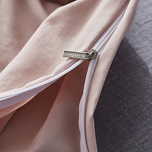 Dreaming Wapiti Duvet Cover King,Washed Microfiber Pink King Size Duvet