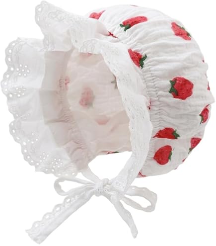 Amazon.com: Slowera Cap Baby Girls 100% Cotton Double Brimmed