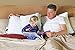 Home With Comfort - Best Premium 70% Bamboo Pillow With Shredded Memory Foam and Cool Removable Cover (Queen)