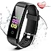 Fitness Tracker with Heart Rate Monitor, Activity Watch Blood Pressure Monitor, Waterproof Fitness Watch with Step Tracker Calorie Counter, Pedometer Watch for Kids Women Men Compatible Android iPhone