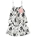 LittleSpring Toddler Girls Shorts Set for Girls Floral Printing Tank Tops and Shorts Summer Sets Casual Cute Fashion 2 Piece Outfit Black 4T