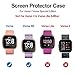 NANW Screen Protector Case Cover Compatible with Fitbit Versa (3-Pack), All-Around Screen Protective Screen Case Bumper Cover Saver Soft TPU Plated Case Compatible with Versa Smartwatch